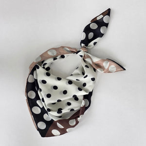 Betty Polka Dot Square Scarf-Hair Scarf-Pretty Simple