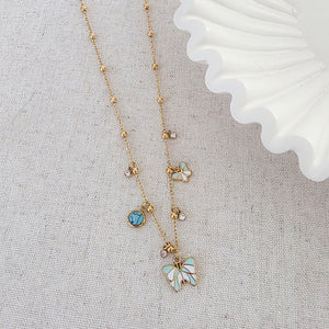 Charmed with Butterflies Necklace - WATERPROOF-Necklace-Pretty Simple