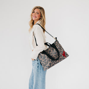 Chelsie Canvas Printed Tote-Tote Bag-Pretty Simple