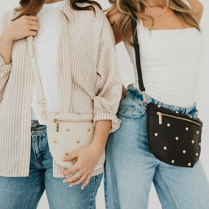 Chic Gold Studded Westlyn Bum Bag-Bum Bag-Pretty Simple