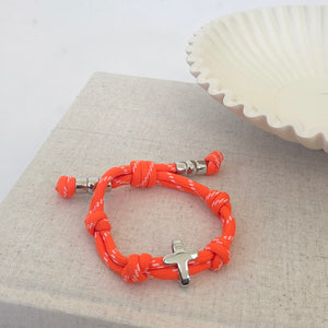 Cross Knotty Cord Bracelet - WATERPROOF