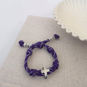 Cross Knotty Cord Bracelet - WATERPROOF