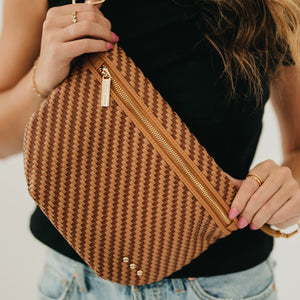 Diagonal Woven Westlyn Bum Bag - COMING SOON!!!-Bum Bag-Pretty Simple