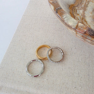 The Element Stack Ring Trio - WATERPROOF