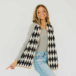 Gladys Diamond Checkered Scarf-Scarf-Pretty Simple