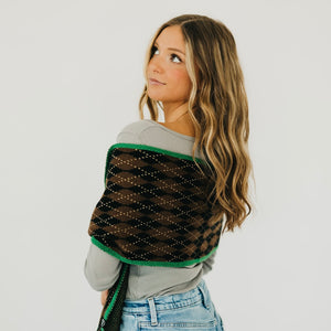 Gladys Diamond Checkered Scarf-Scarf-Pretty Simple