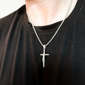 Luca L'uomo Mens Collection Cross Necklace-Necklace-Pretty Simple