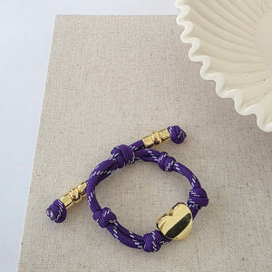 Knotty Cord Heart Bracelet - WATERPROOF-Bracelet-Pretty Simple