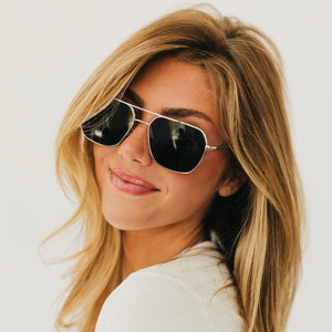 Melanie Square Aviator Sunglasses-Sunglasses-Pretty Simple
