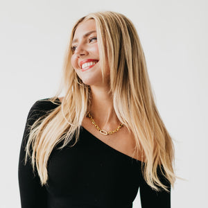 Michaela Diamond Chain Necklace - WATERPROOF-Necklace-Pretty Simple