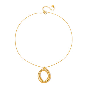 Camille Open Circle Statement Necklace - WATERPROOF