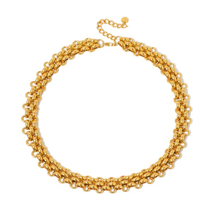 Elise Woven Chain Necklace - WATERPROOF-Necklace-Pretty Simple
