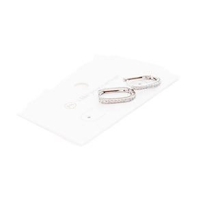 Petra U Hoop Diamond Earrings - WATERPROOF-Earrings-Pretty Simple