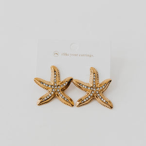 Starfish Earrings - WATERPROOF-Earrings-Pretty Simple