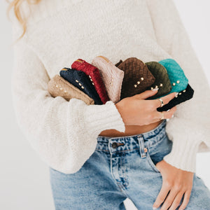 Suede Paris Card Wallet-Wallet-Pretty Simple