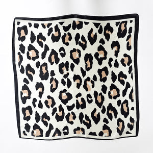Sylvie Leopard Square Scarf-Hair Scarf-Pretty Simple