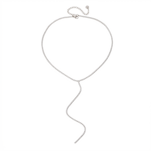 Tennis Lariat Necklace - WATERPROOF-Necklace-Pretty Simple