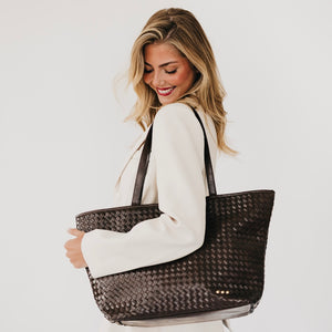 Woven Tiffany Organizer Tote Bag-Tote Bag-Pretty Simple