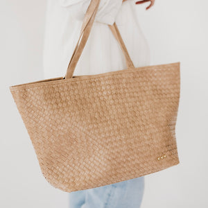 Woven Tiffany Organizer Tote Bag-Tote Bag-Pretty Simple