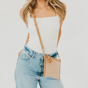 Veda Woven Crossbody and Clutch Bag-Crossbody Bag-Pretty Simple