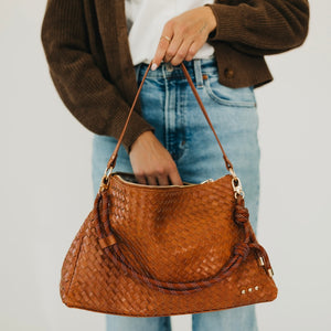 Woven Nikki Slouchy Shoulder Bag-Shoulder Bag-Pretty Simple
