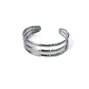 Bamboo Tier Open Bangle Bracelet - WATERPROOF-Bracelet-Pretty Simple