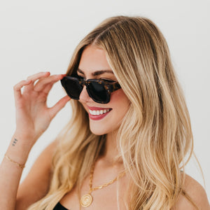 Blocky Square Retro Sunglasses-Pretty Simple