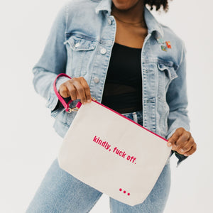 Canvas Catch All Pouch-Bag Accessories-Pretty Simple