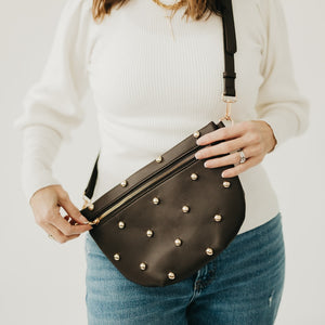 Chic Gold Studded Westlyn Bum Bag-Bum Bag-Pretty Simple
