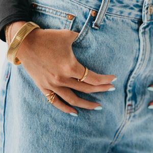 Diamond Studded Ring - WATERPROOF-Ring-Pretty Simple