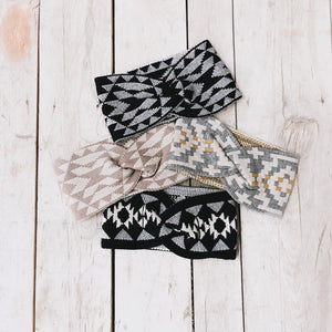 Western Wide Twist Knit Headband-Accessory-Pretty Simple