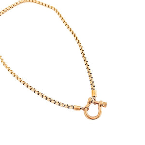 Lucky Me Horseshoe Toggle Necklace - WATERPROOF-Necklace-Pretty Simple