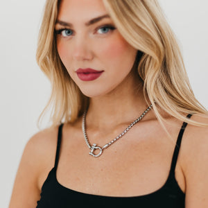 Lucky Me Horseshoe Toggle Necklace - WATERPROOF-Necklace-Pretty Simple