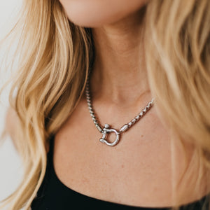 Lucky Me Horseshoe Toggle Necklace - WATERPROOF-Necklace-Pretty Simple