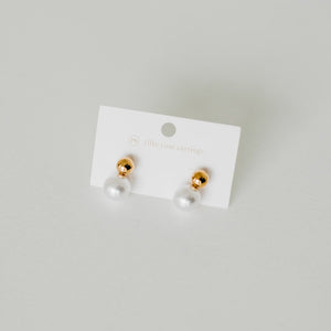 Kelly Pearl Drop Earrings - WATERPROOF-Earrings-Pretty Simple