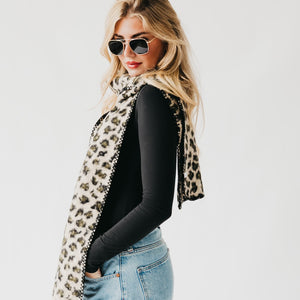 Laine Leopard Scarf-Scarf-Pretty Simple