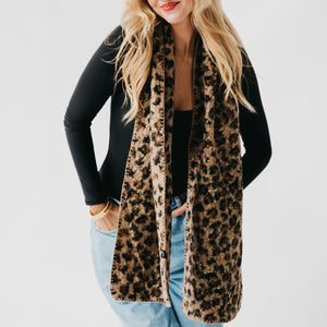Laine Leopard Scarf-Scarf-Pretty Simple