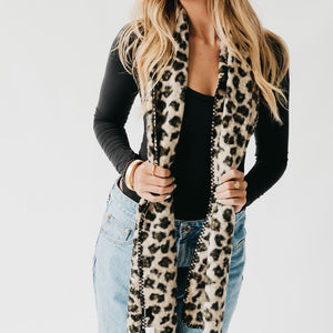 Laine Leopard Scarf-Scarf-Pretty Simple
