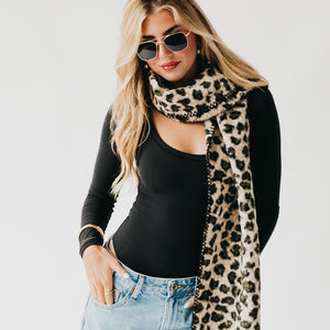 Laine Leopard Scarf-Scarf-Pretty Simple