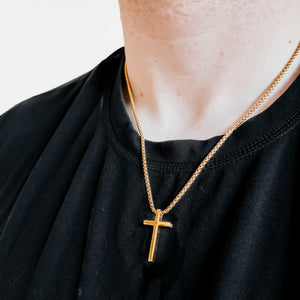 Gio L'uomo Mens Collection Cross Necklace-Necklace-Pretty Simple