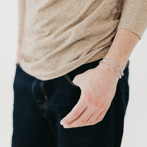 Lorenzo L'uomo Mens Collection Double Bracelet Wholesale-Bracelet-Pretty Simple