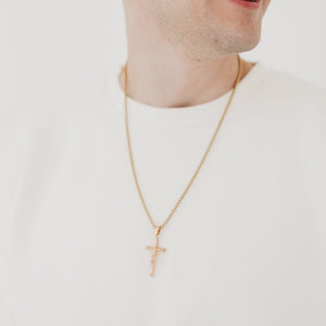 Luca L'uomo Mens Collection Cross Necklace-Necklace-Pretty Simple