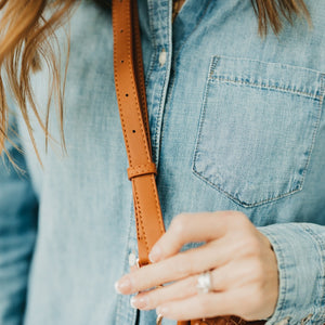 Minimalist Vegan Leather Crossbody Strap-Straps-Pretty Simple