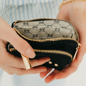 Nylon Cameron Clippable Double Zip Card Wallet-Wallet-Pretty Simple