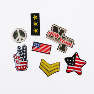 Patriotic Iron On Patch Bundle (7 pcs)-Pretty Simple