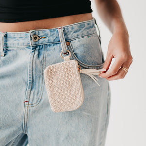 River Raffia Clippable Card Holder Wallet-Wallet-Pretty Simple