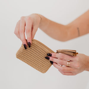 River Raffia Clippable Card Holder Wallet-Wallet-Pretty Simple