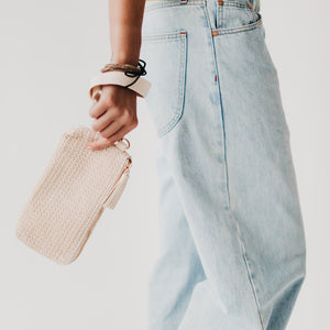 Rome Raffia Clutch Card Wallet Wristlet-Wallet-Pretty Simple