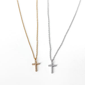 Shiloh Simple Cross Necklace - WATERPROOF-Necklace-Pretty Simple