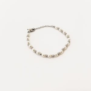 Stella Pearl and Chain Bracelet - WATERPROOF-Bracelet-Pretty Simple